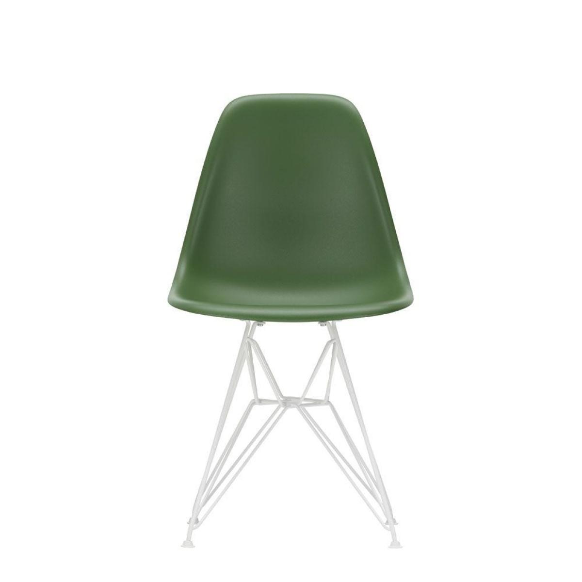 Vitra Eames DSR Plastic Chair Forest White Powder Coated Base Felt Glides - Heal's UK Furniture – image 21