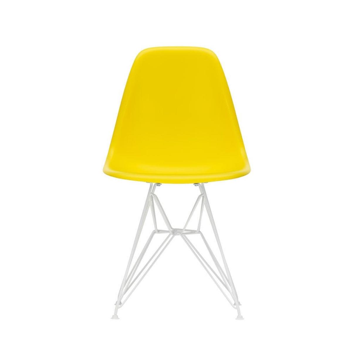Vitra Eames DSR Plastic Chair Forest White Powder Coated Base Felt Glides - Heal's UK Furniture – image 23