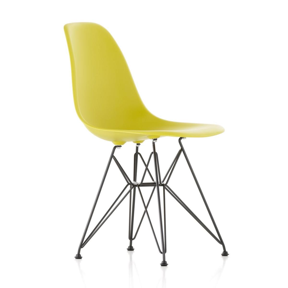 Vitra Eames DSR Plastic Chair Forest White Powder Coated Base Felt Glides - Heal's UK Furniture – image 27