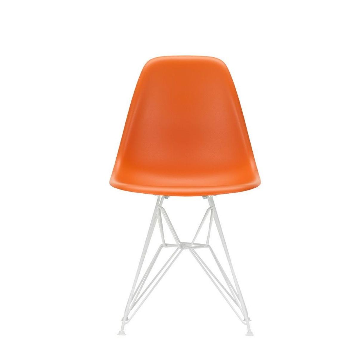 Vitra Eames DSR Plastic Chair Forest White Powder Coated Base Felt Glides - Heal's UK Furniture – image 29