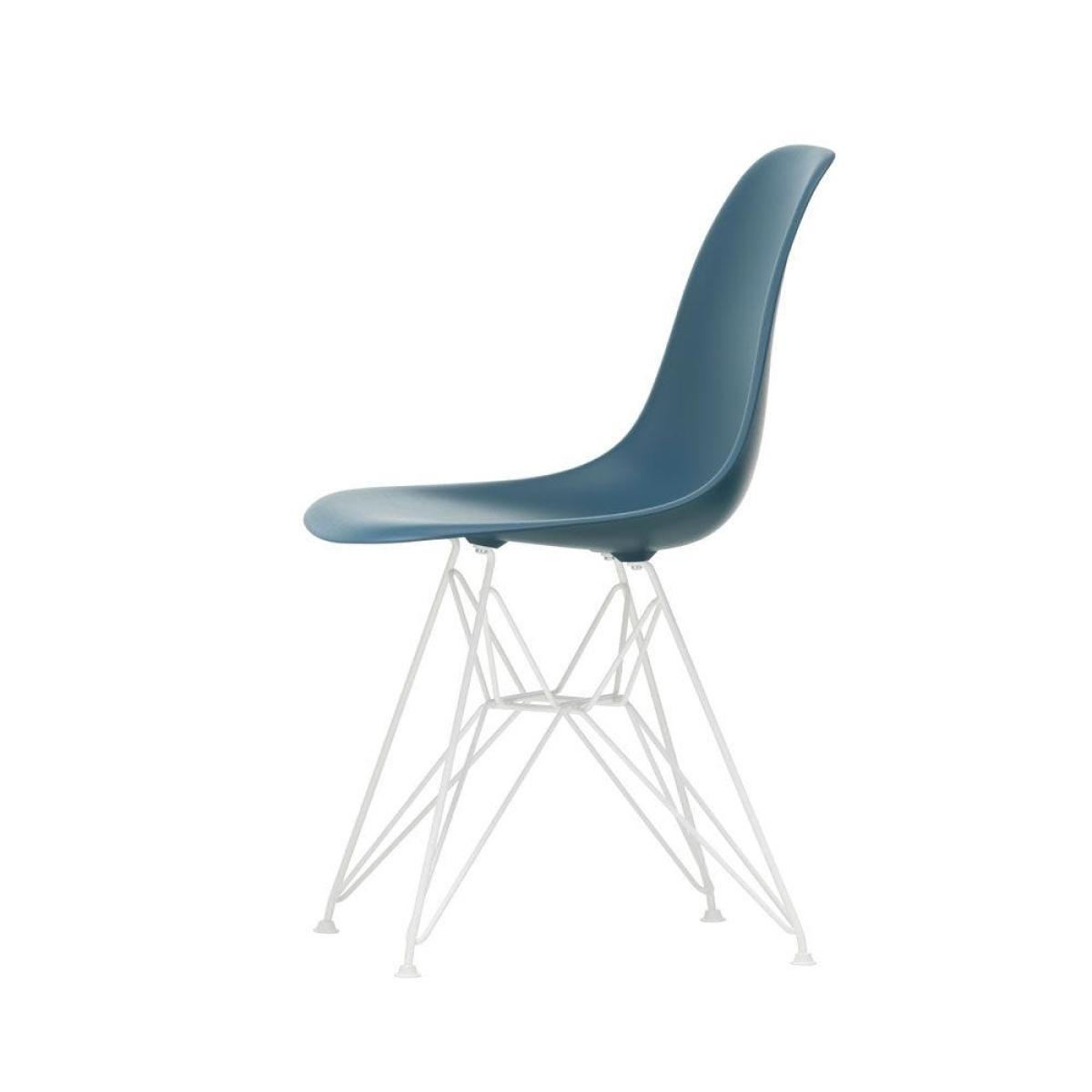 Vitra Eames DSR Plastic Chair Forest White Powder Coated Base Felt Glides - Heal's UK Furniture – image 4