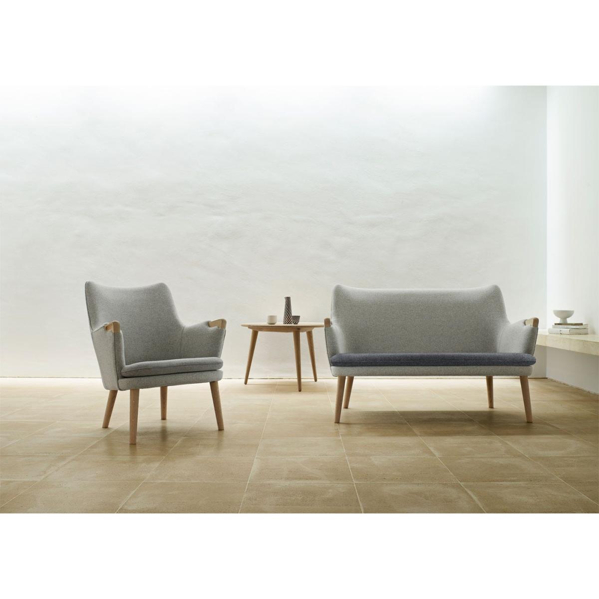 Carl Hansen & Son CH71 Lounge Chair Walnut Oil Shell Hallingdal 130 Cushion Moss 004 - Heal's UK Furniture – image 19