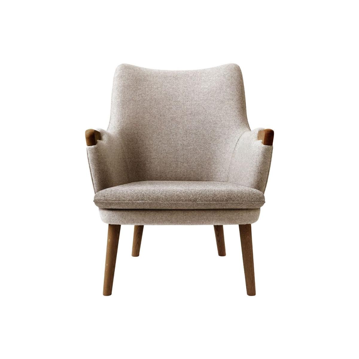 Carl Hansen & Son CH71 Lounge Chair Walnut Oil Shell Hallingdal 130 Cushion Moss 004 - Heal's UK Furniture – image 8
