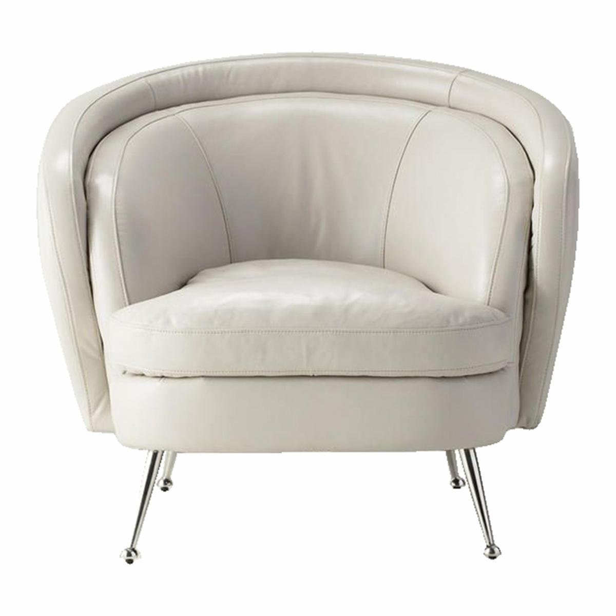 Desirea Leather Tub Chair - Cream – image 2