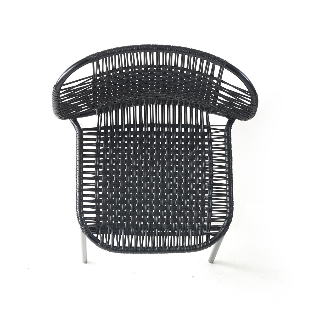Cielo Stacking chair - / PVC threads by ames Black – image 4