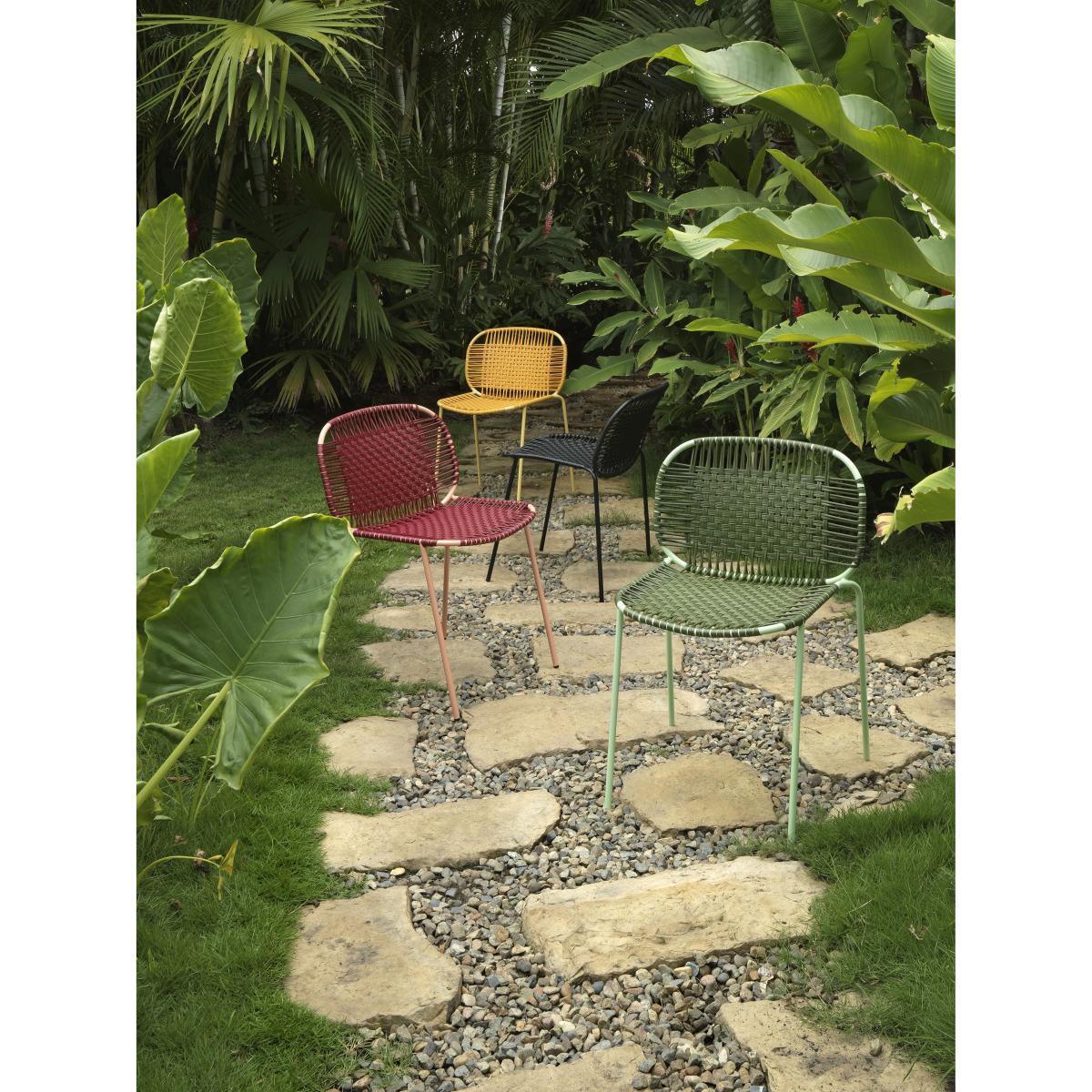 Cielo Stacking chair - / PVC threads by ames Black – image 6