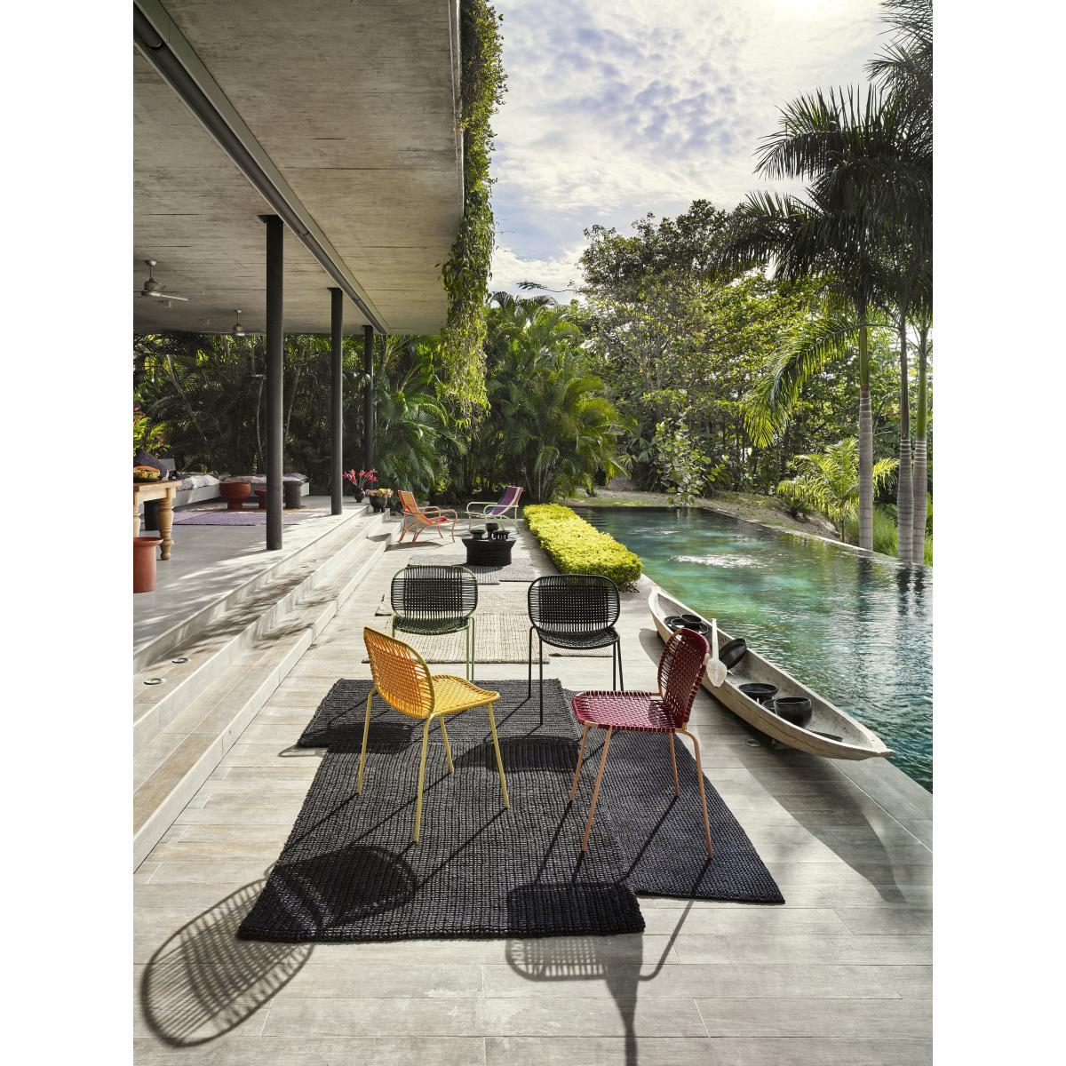 Cielo Stacking chair - / PVC threads by ames Black – image 7