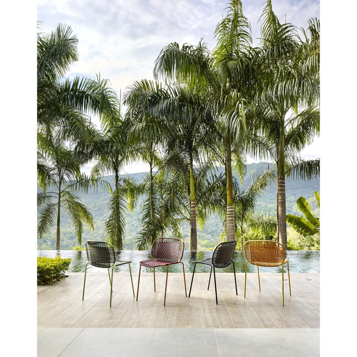 Cielo Stacking chair - / PVC threads by ames Black – image 8