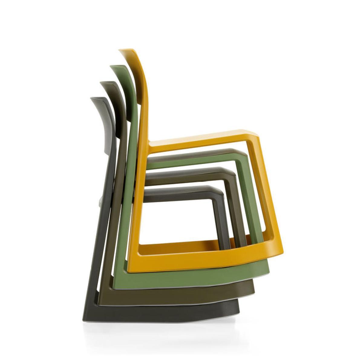Tip Ton RE Chair - / Recycled plastic - Tilting & ergonomic by Vitra Grey – image 10