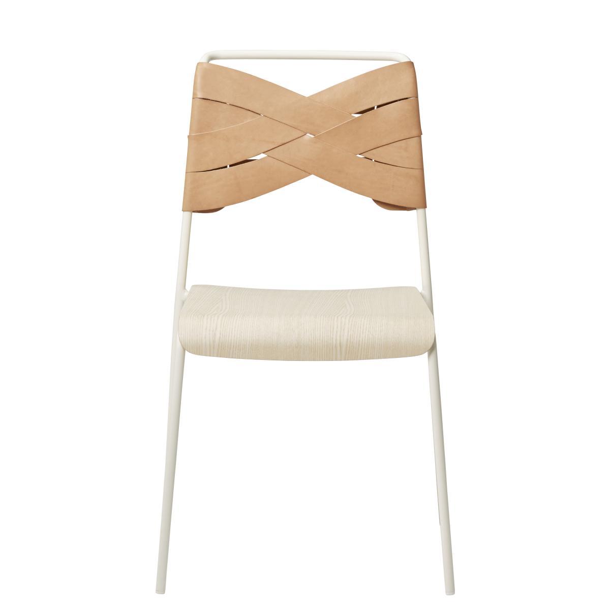 Torso Chair - Leather by Design House Stockholm Brown/Beige/Natural wood – image 2