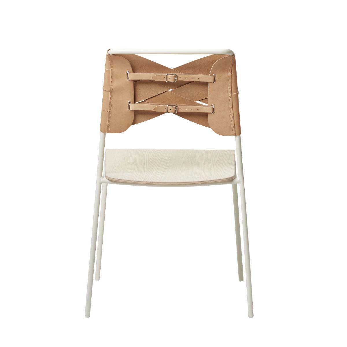 Torso Chair - Leather by Design House Stockholm Brown/Beige/Natural wood – image 4