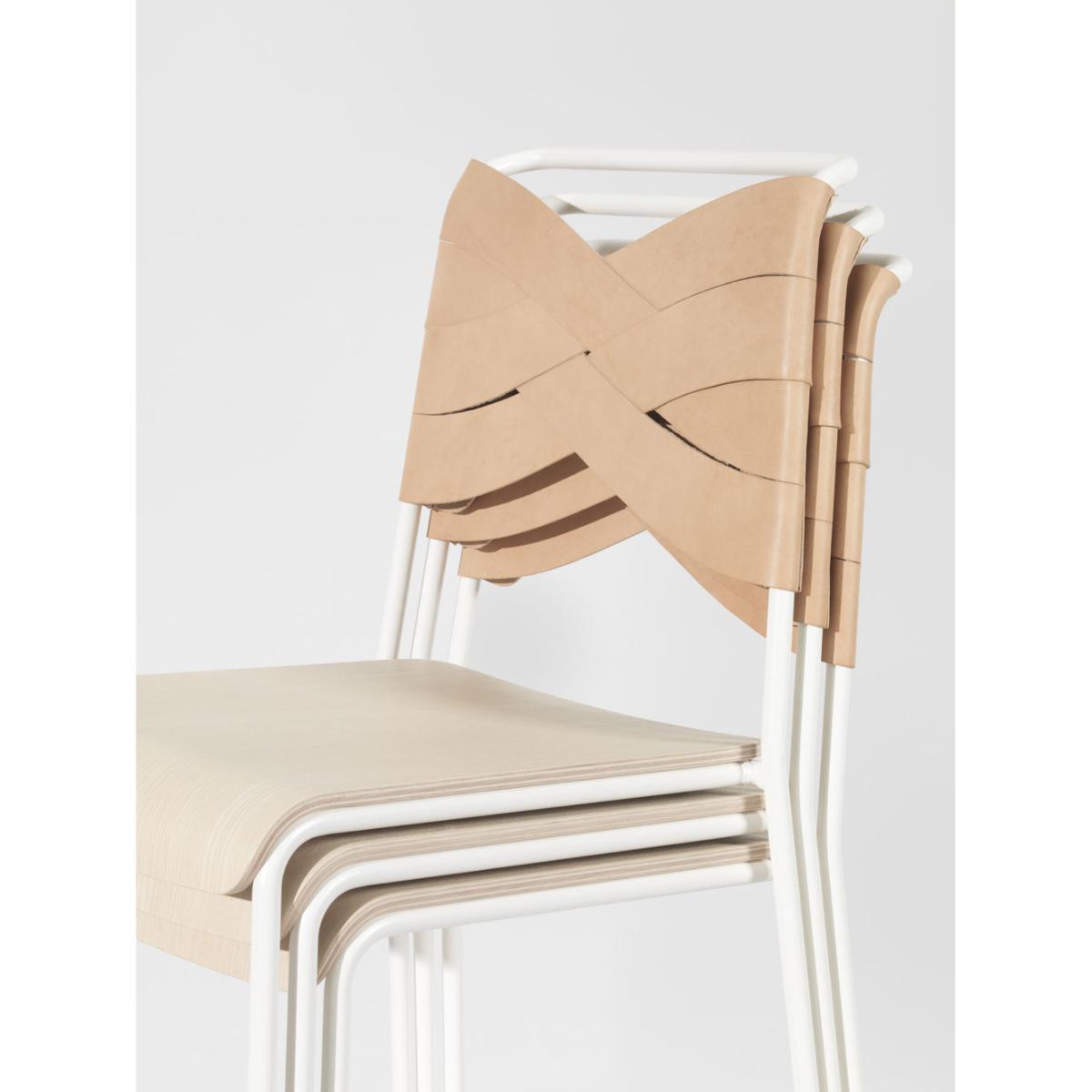Torso Chair - Leather by Design House Stockholm Brown/Beige/Natural wood – image 5