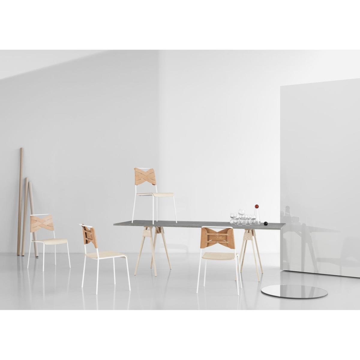 Torso Chair - Leather by Design House Stockholm Brown/Beige/Natural wood – image 7