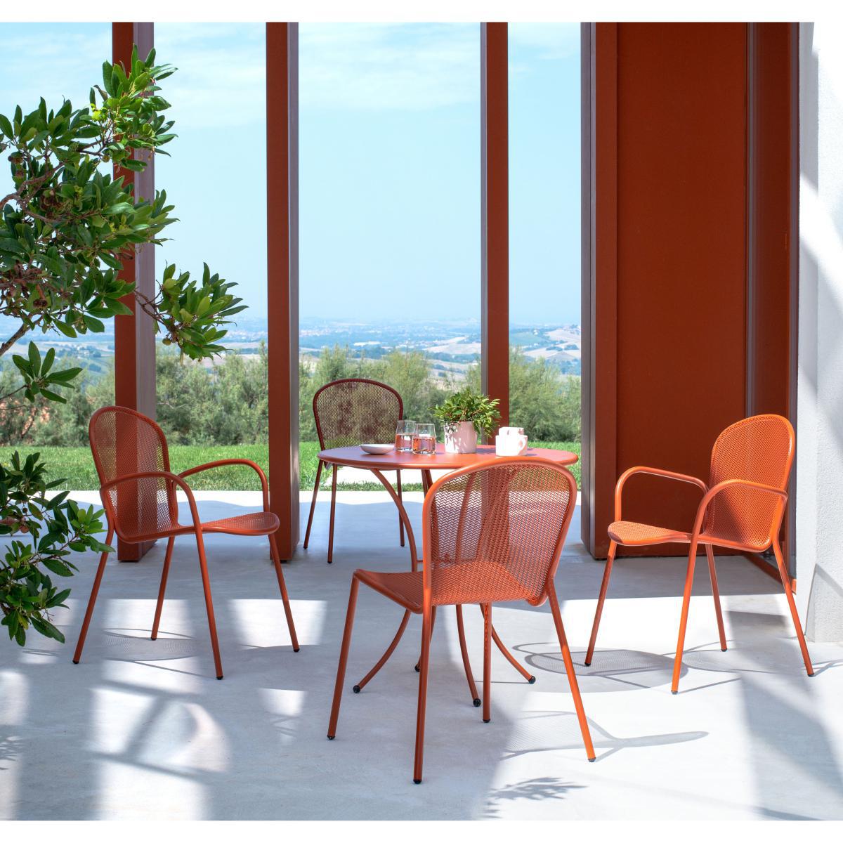 Ronda XS Chair - / L 51.5 cm - Metal by Emu Grey/Metal – image 3