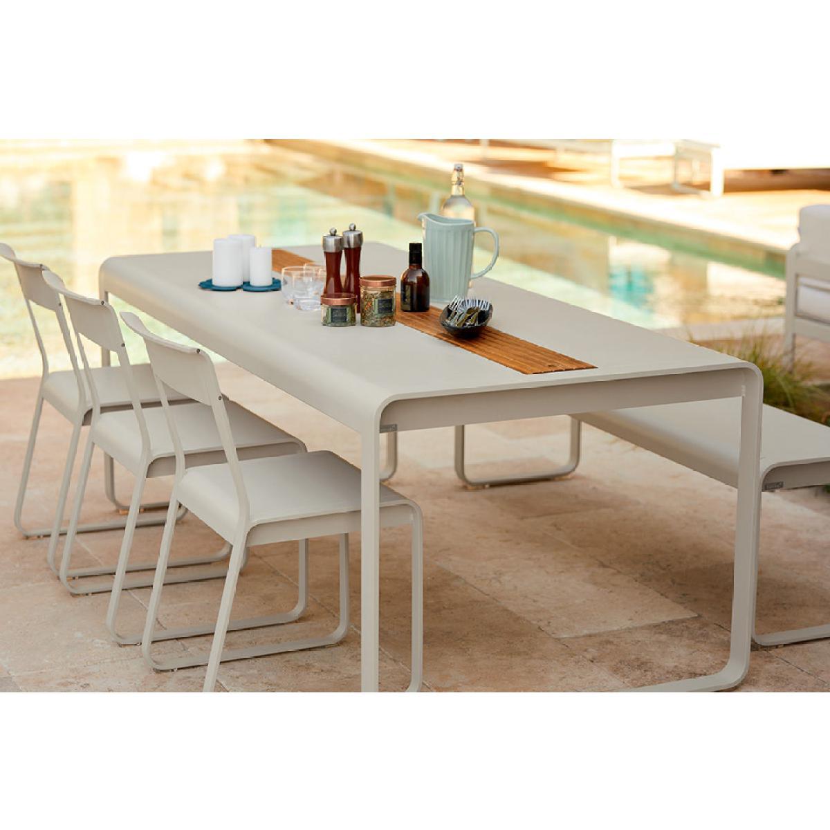 Bellevie Chair - / Metal - Runner base by Fermob Red – image 5