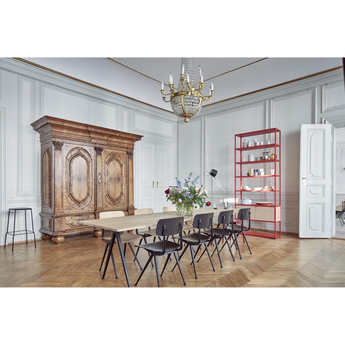 Result Chair - / 1958 reissue by Hay Black/Natural wood – image 2