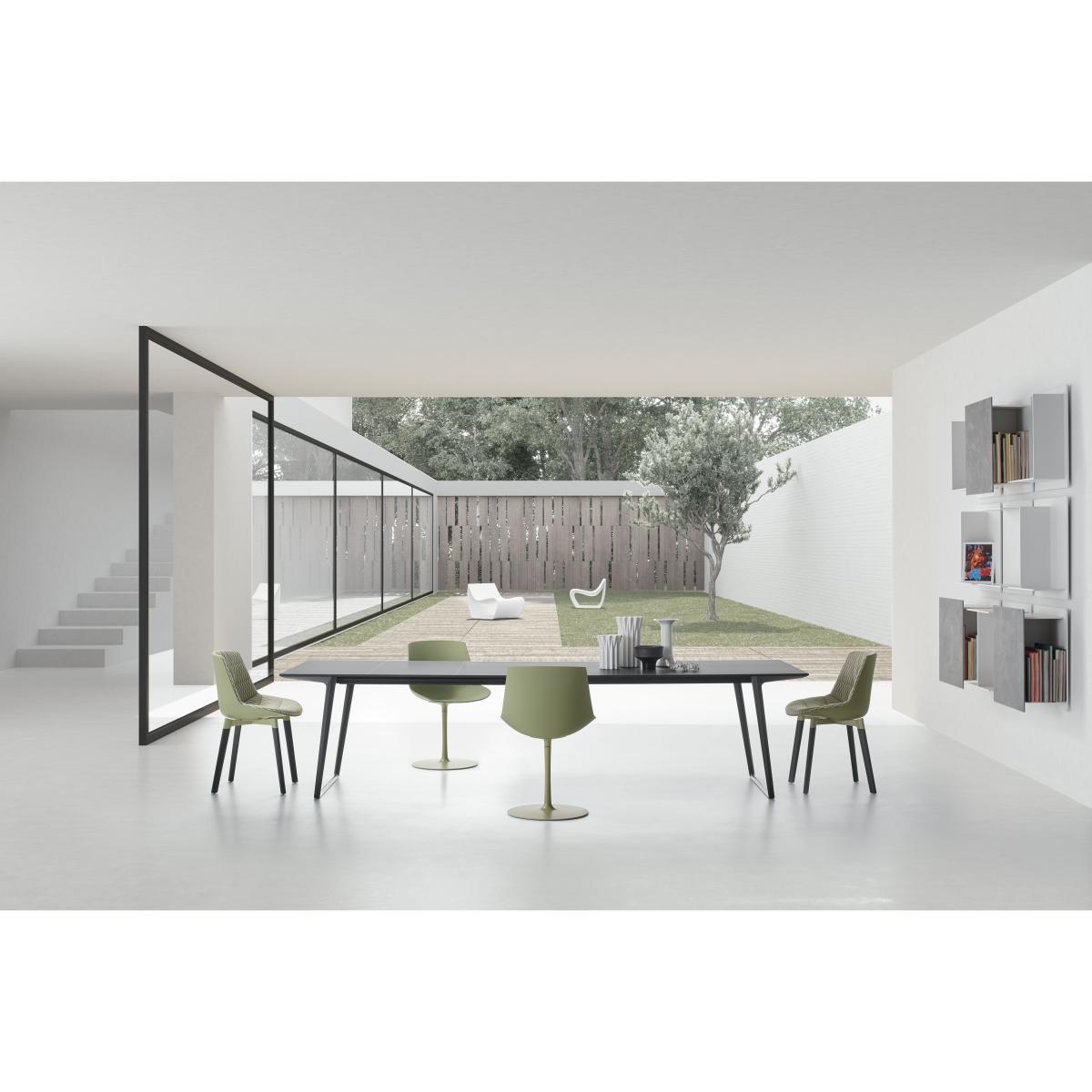 Flow Color Swivel chair - / Central leg by MDF Italia Green – image 2