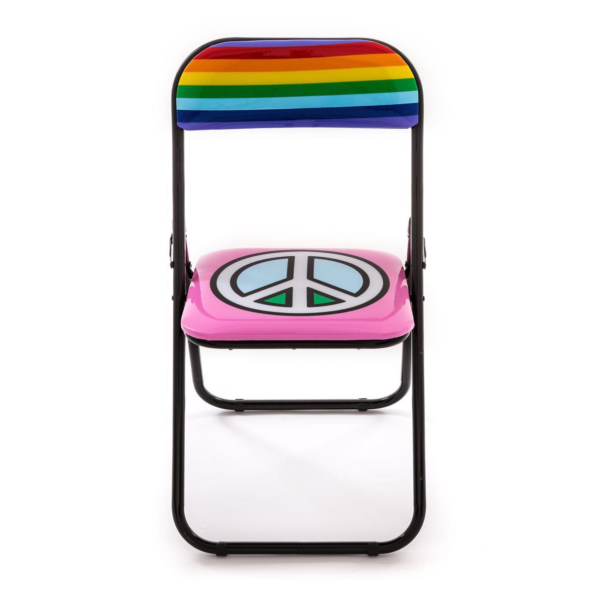 Peace Folding chair - / padded by Seletti Multicoloured – image 2