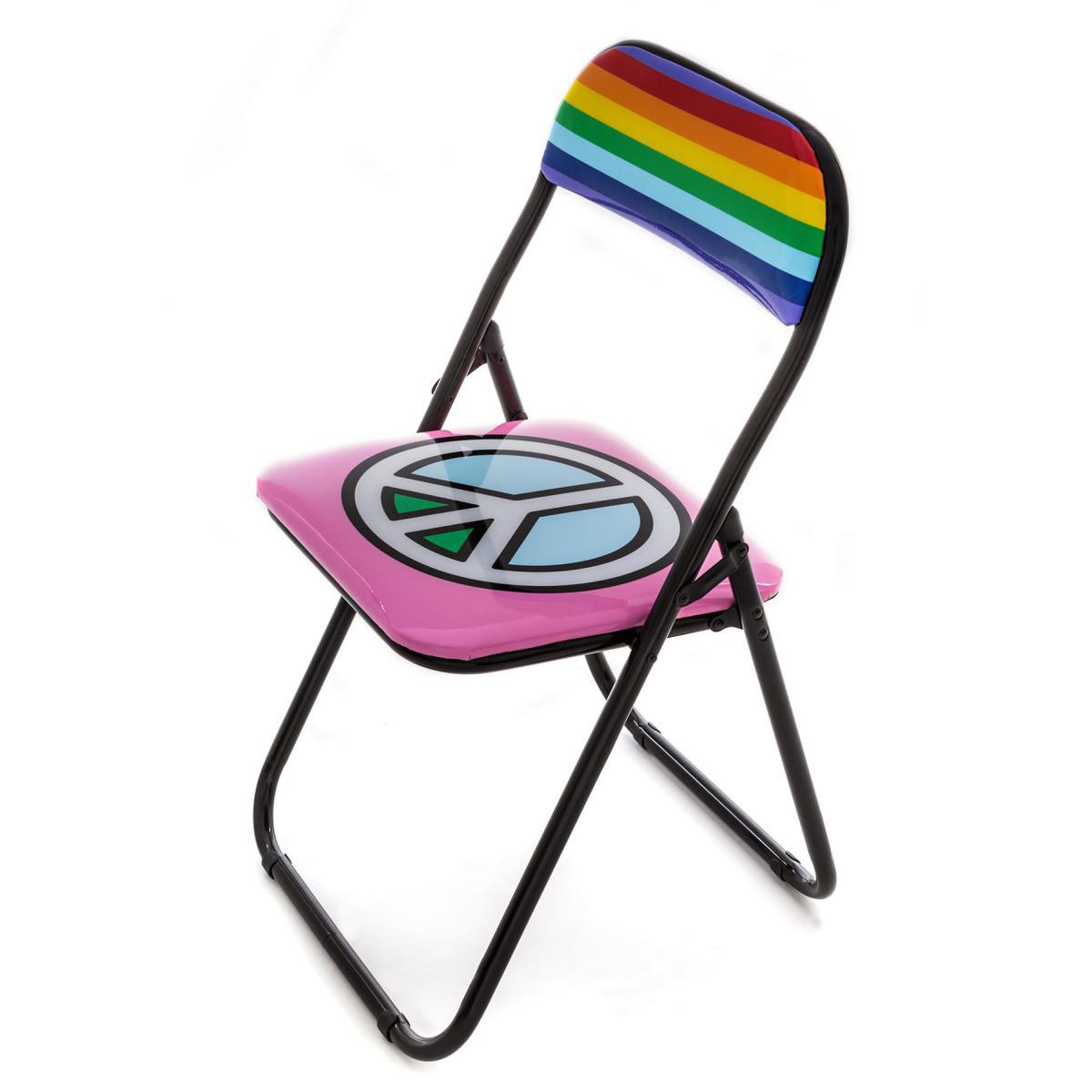 Peace Folding chair - / padded by Seletti Multicoloured – image 3