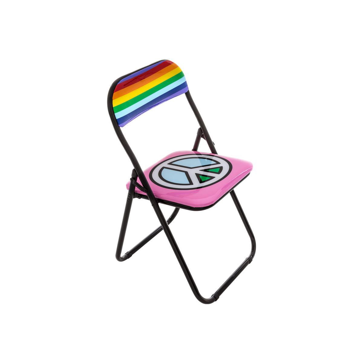 Peace Folding chair - / padded by Seletti Multicoloured – image 1