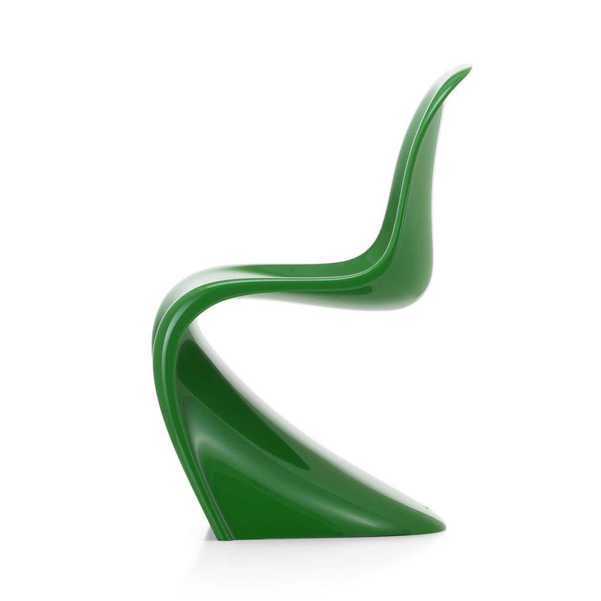 Panton Chair Classic Chair - / By Verner Panton, 1959 - Rigid polyurethane foam by Vitra Green – image 2