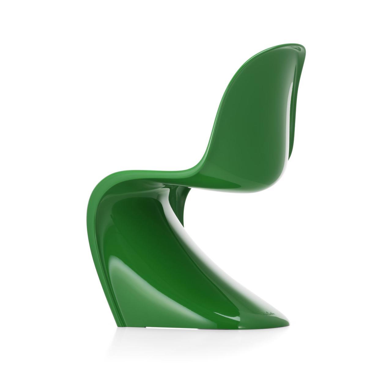 Panton Chair Classic Chair - / By Verner Panton, 1959 - Rigid polyurethane foam by Vitra Green – image 3