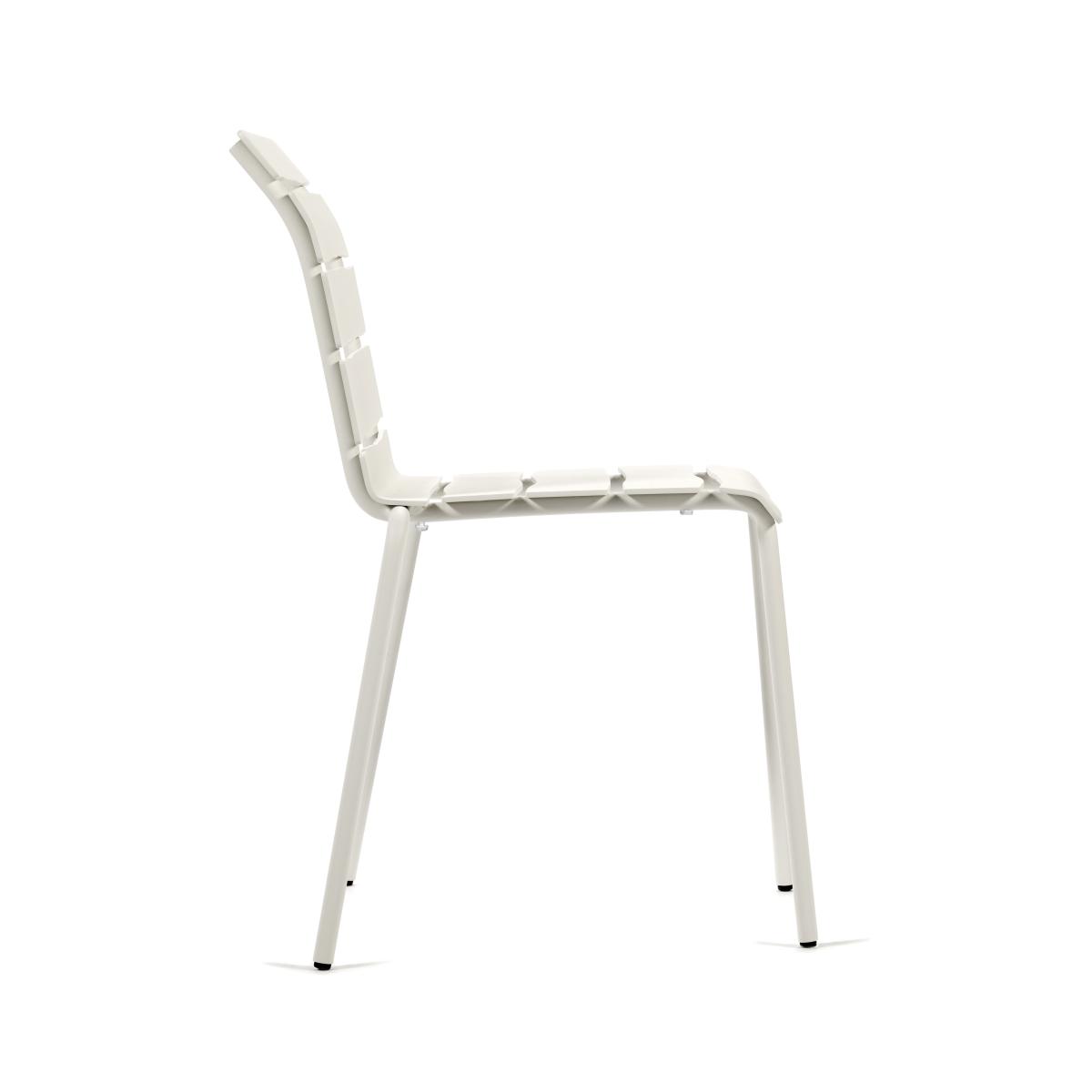 Aligned Stacking chair - / By Maarten Baas - Aluminium by valerie objects White – image 2