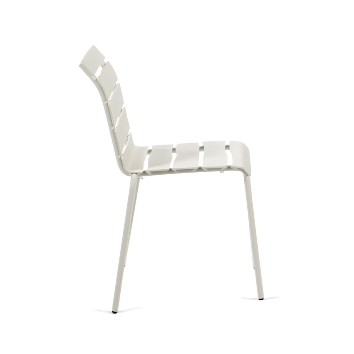 Aligned Stacking chair - / By Maarten Baas - Aluminium by valerie objects White – image 3