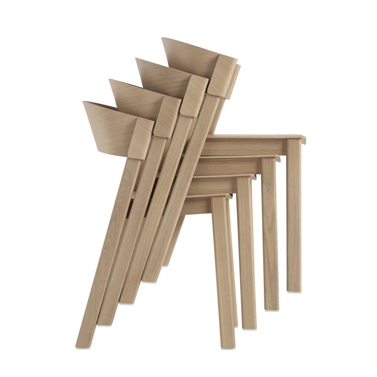 Cover Stacking chair - / Wood by Muuto Natural wood – image 6