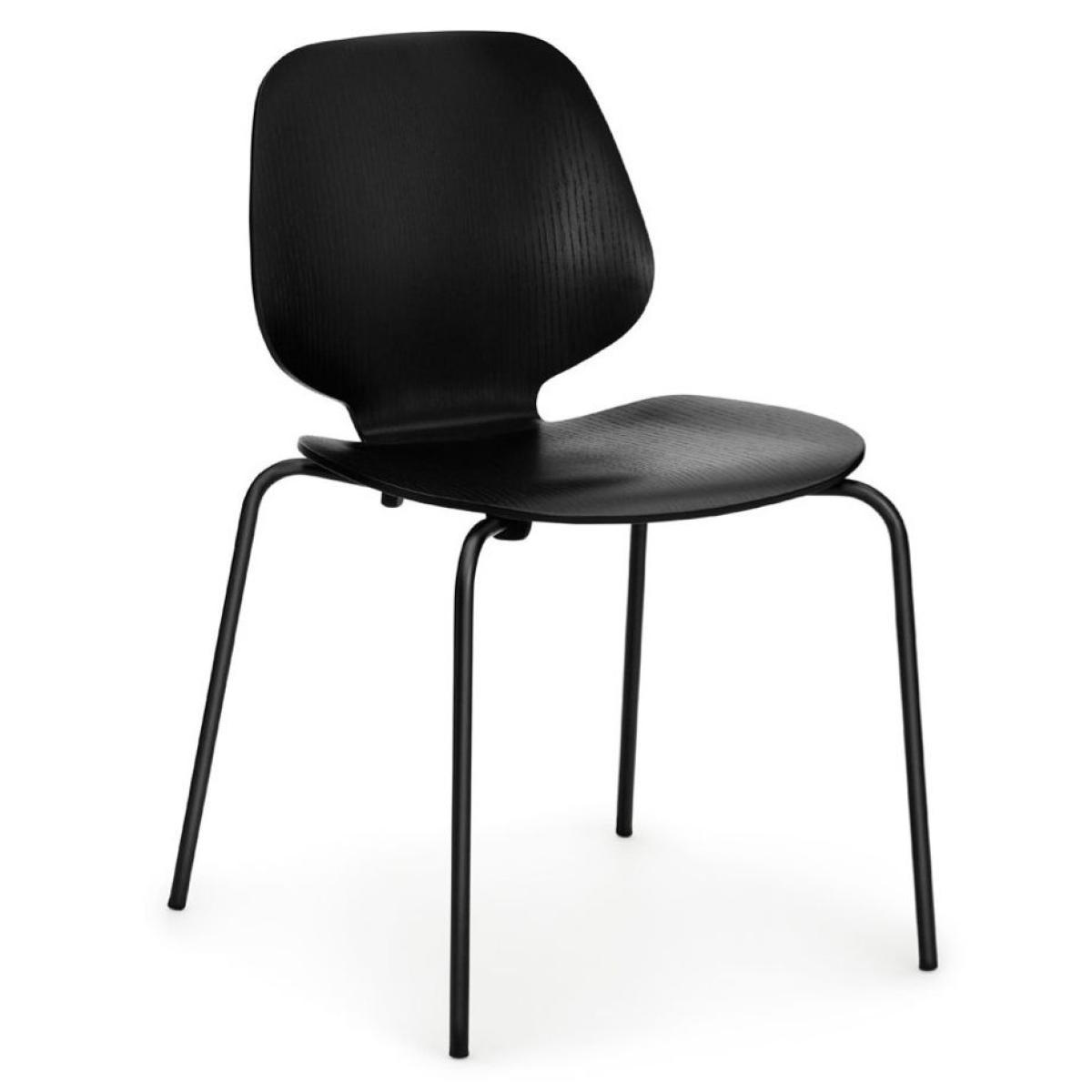 My Chair Stacking chair - Set of 4 by Normann Copenhagen Black – image 2