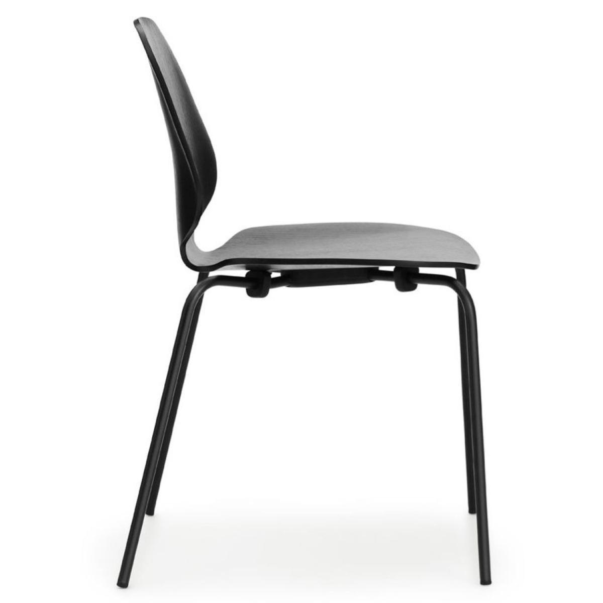 My Chair Stacking chair - Set of 4 by Normann Copenhagen Black – image 3