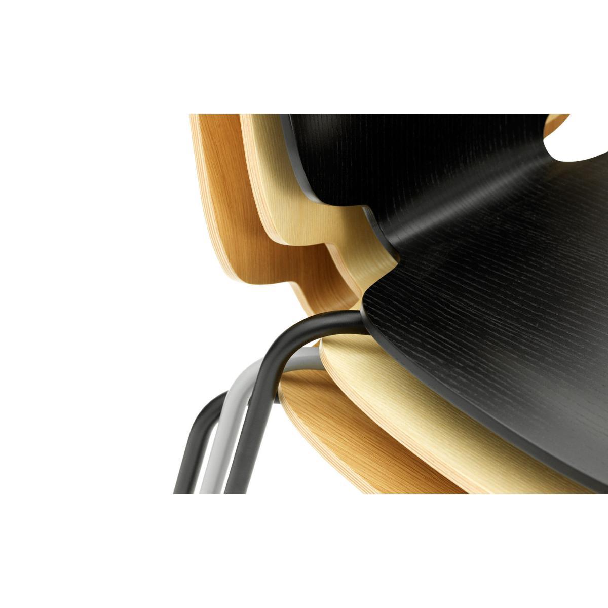 My Chair Stacking chair - Set of 4 by Normann Copenhagen Black – image 7