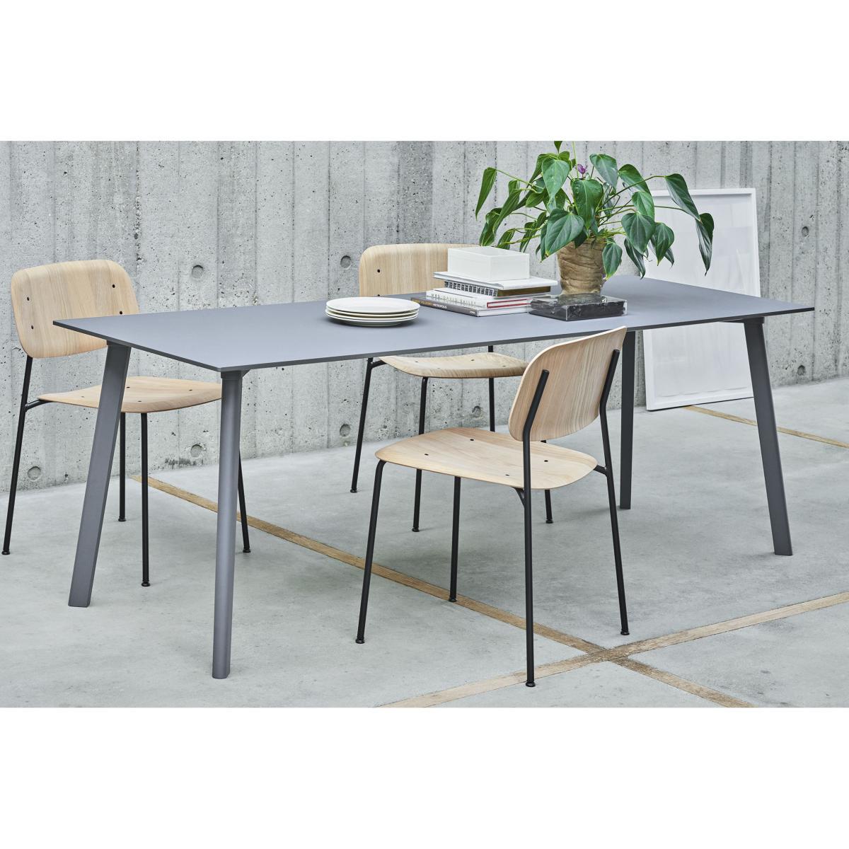 Soft Edge 10 Stacking chair - Wood & metal by Hay Red – image 6