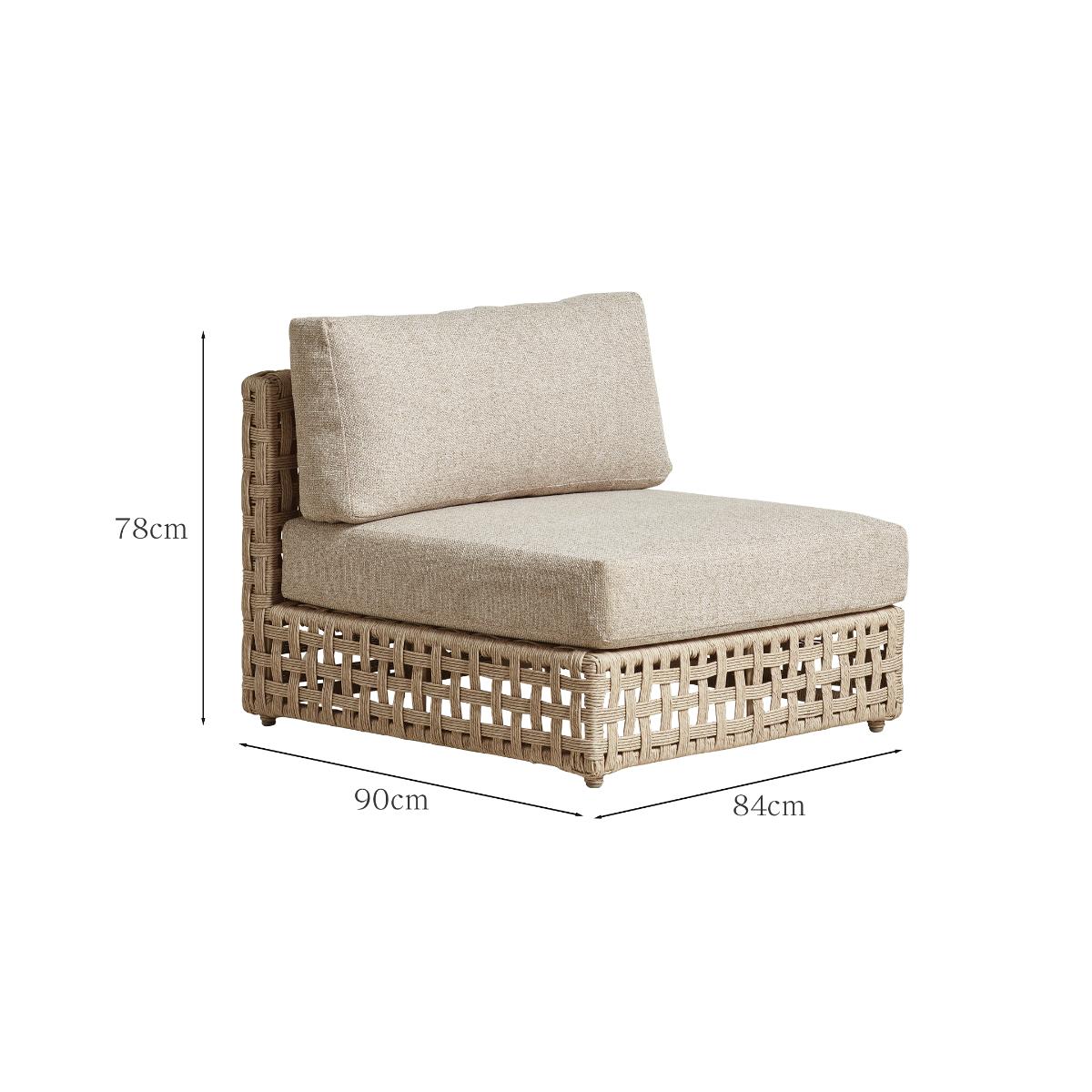 Treillage Armless Chair – image 9