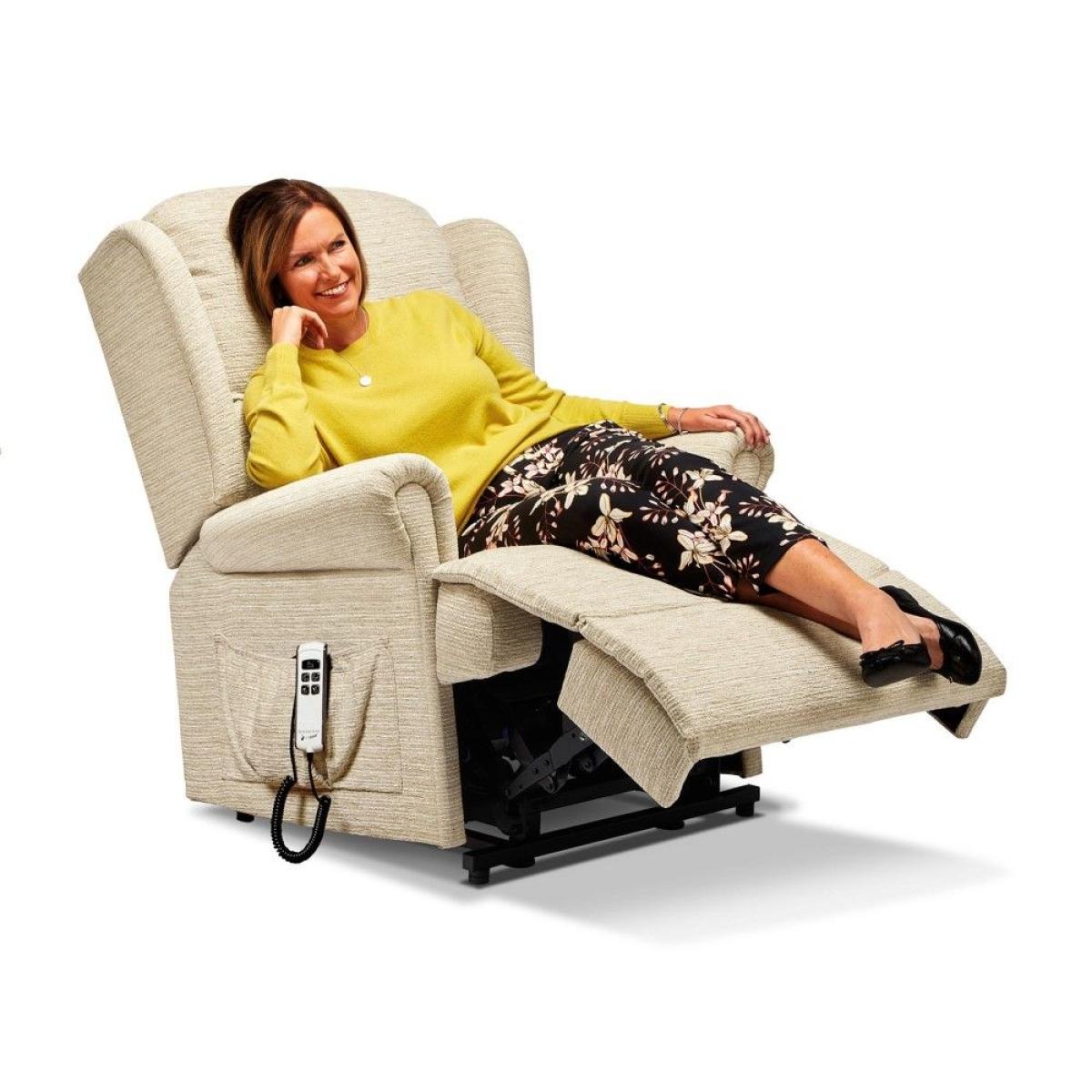 Sherborne Malvern Royale Fabric 1 Motor Rise And Recliner Chair – image 2