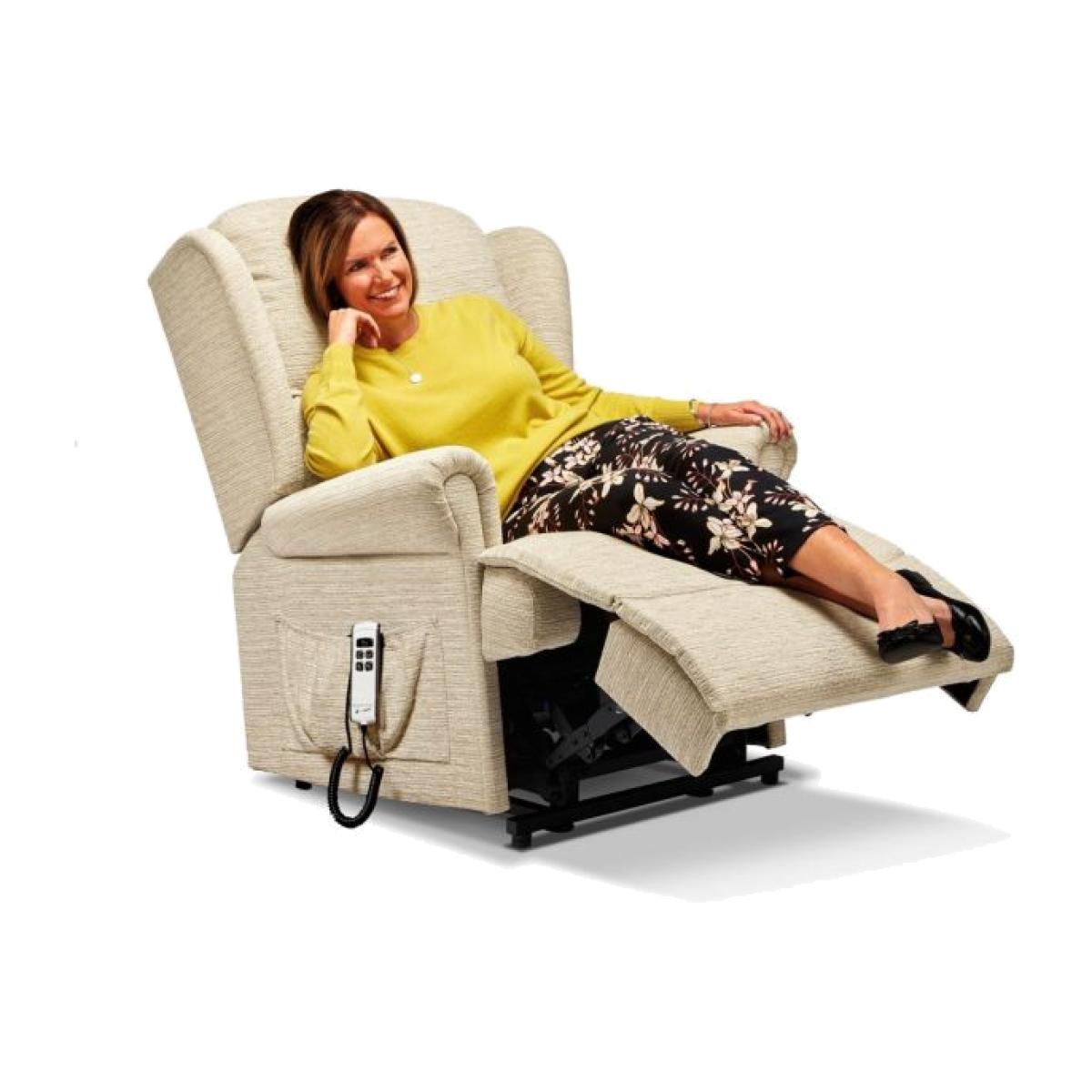 Sherborne Malvern Royale Fabric 1 Motor Rise And Recliner Chair – image 1