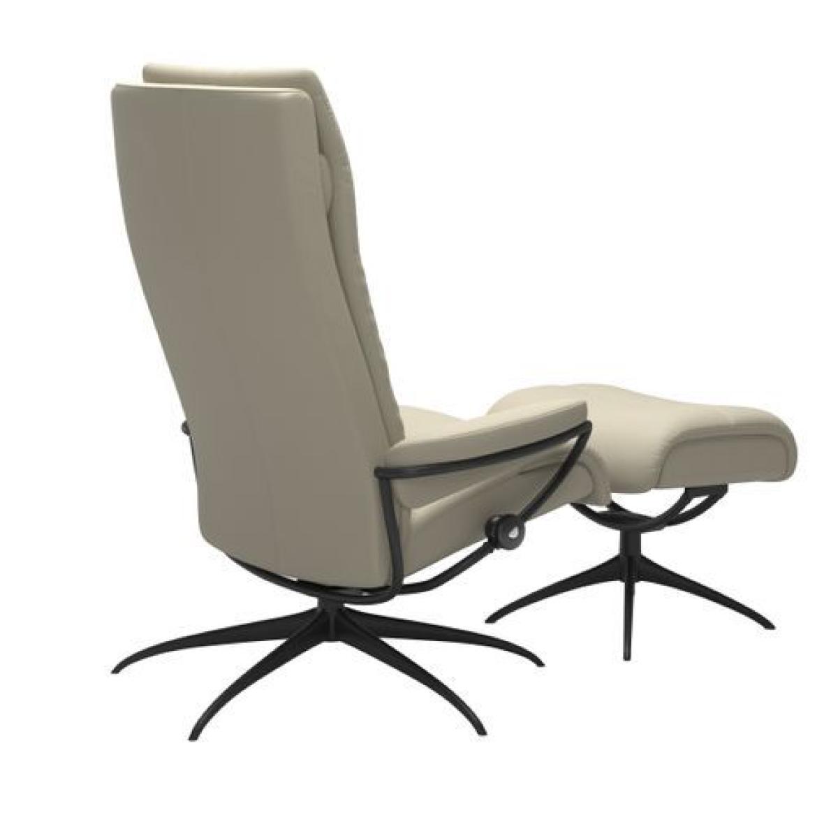 Stressless Tokyo High Back Star Chair W/Footstool – image 4