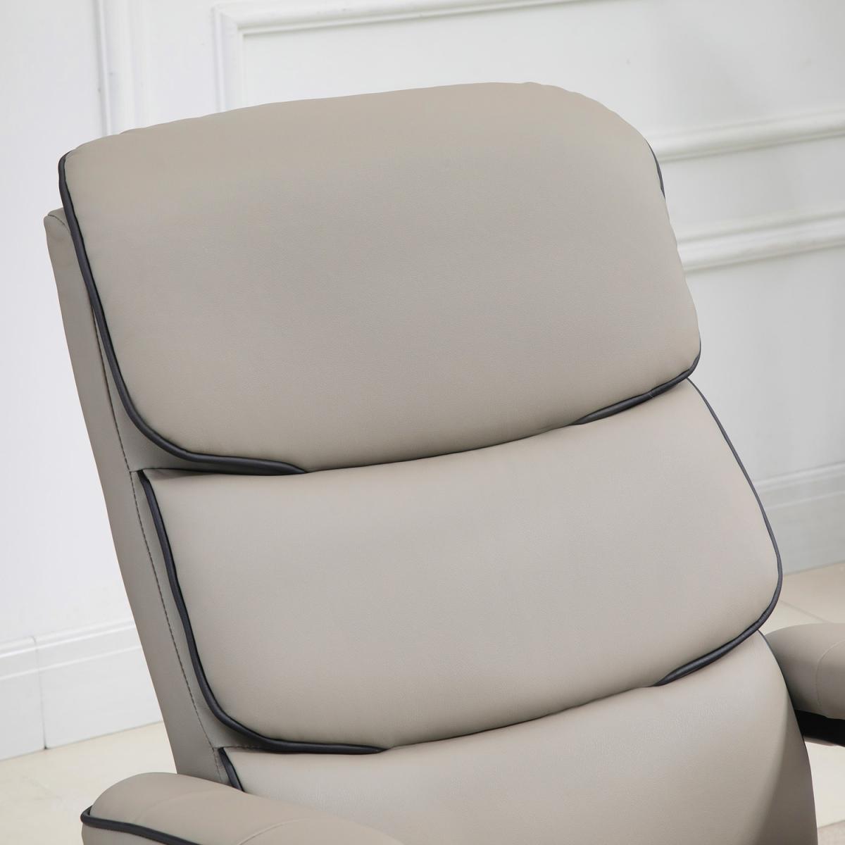 Recliner Chair with Ottoman - Grey – image 8