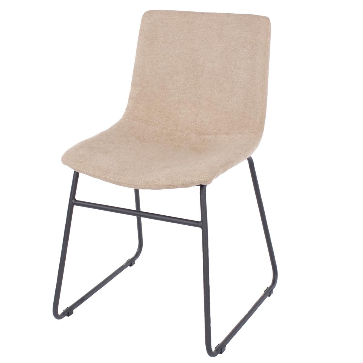 Aspen Fabric Upholstered Chairs With Metal Legs - Blue – image 2