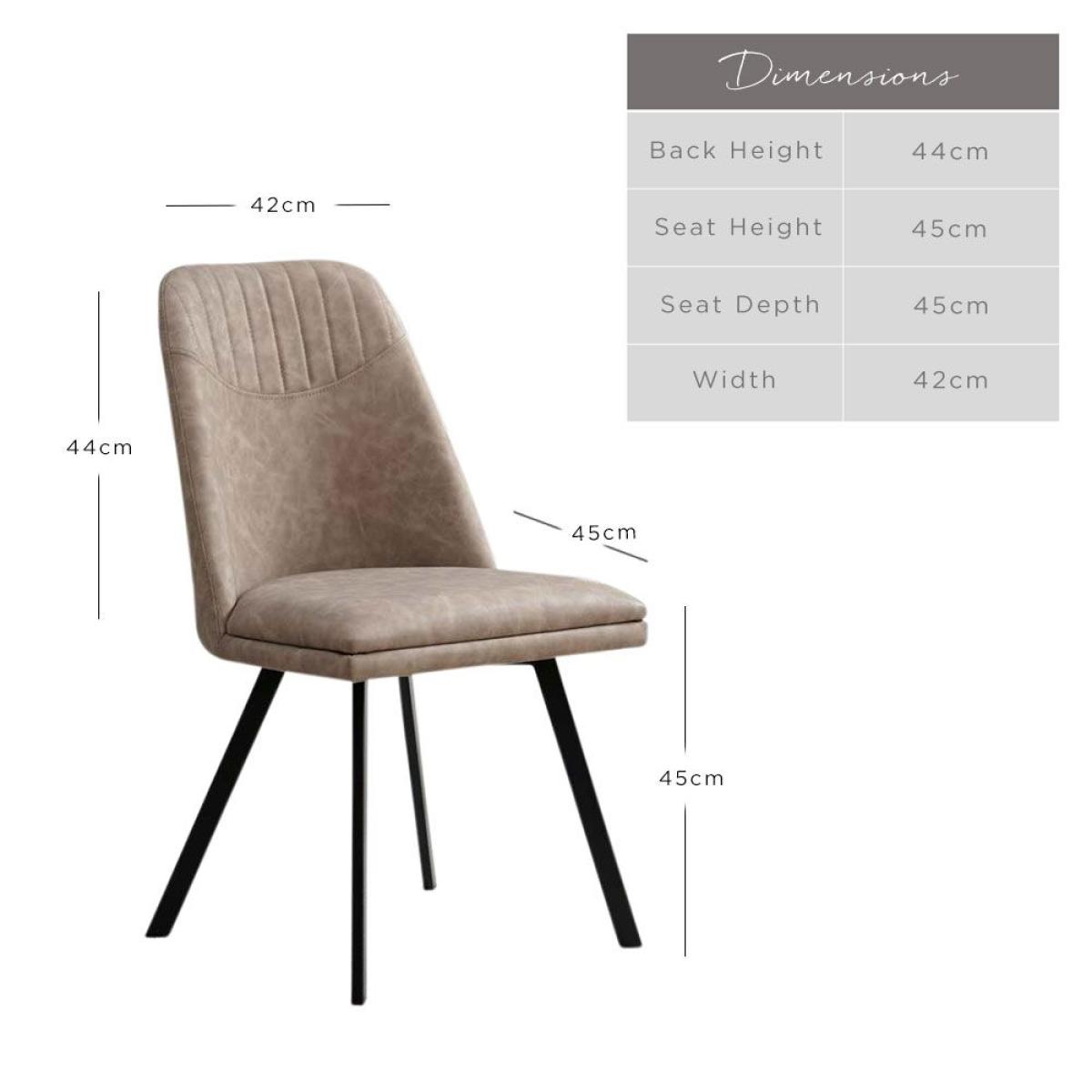 Jaden Set of 2 Dining Chairs - Elk – image 6