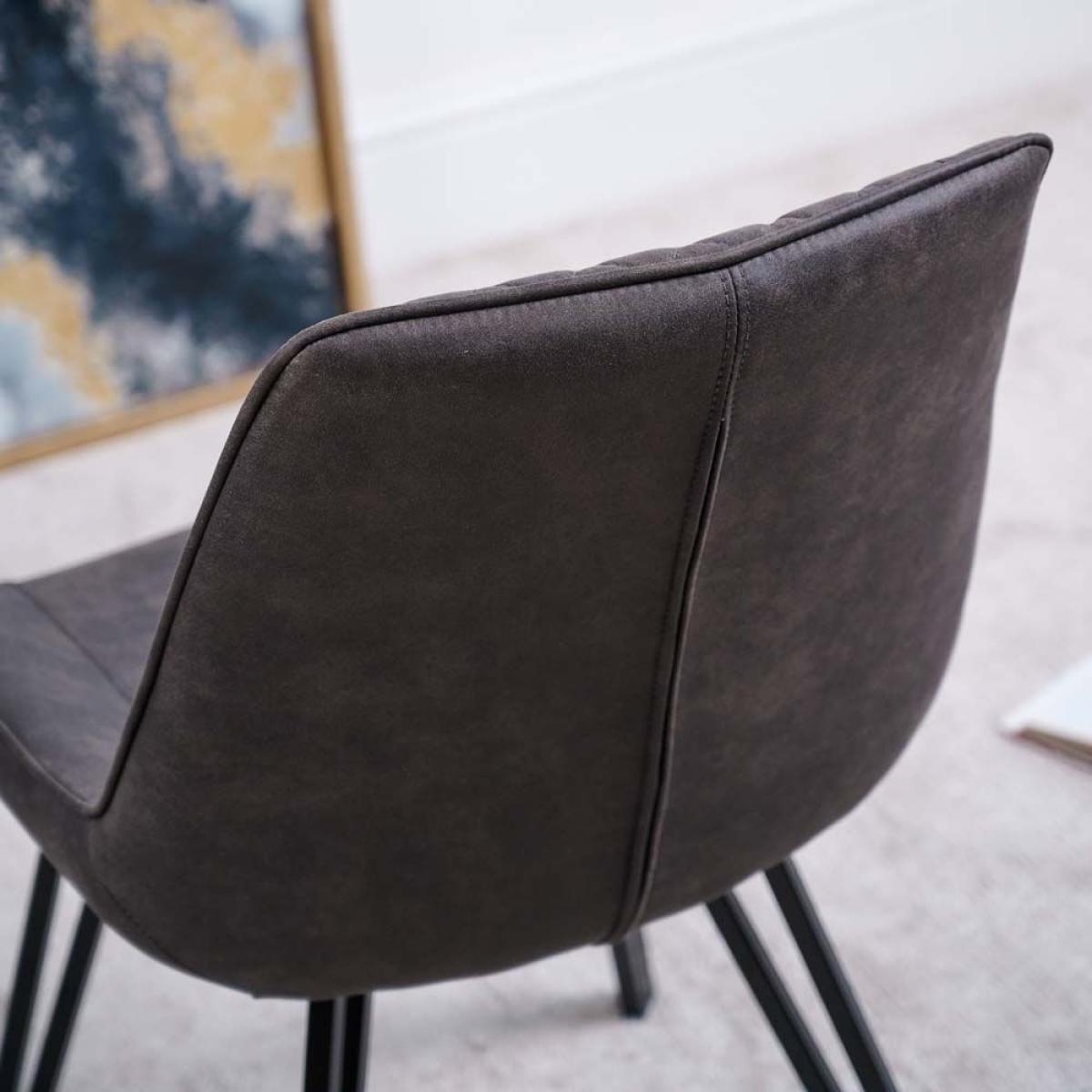 Finnick Chair Dark Grey Set of 2 – image 3