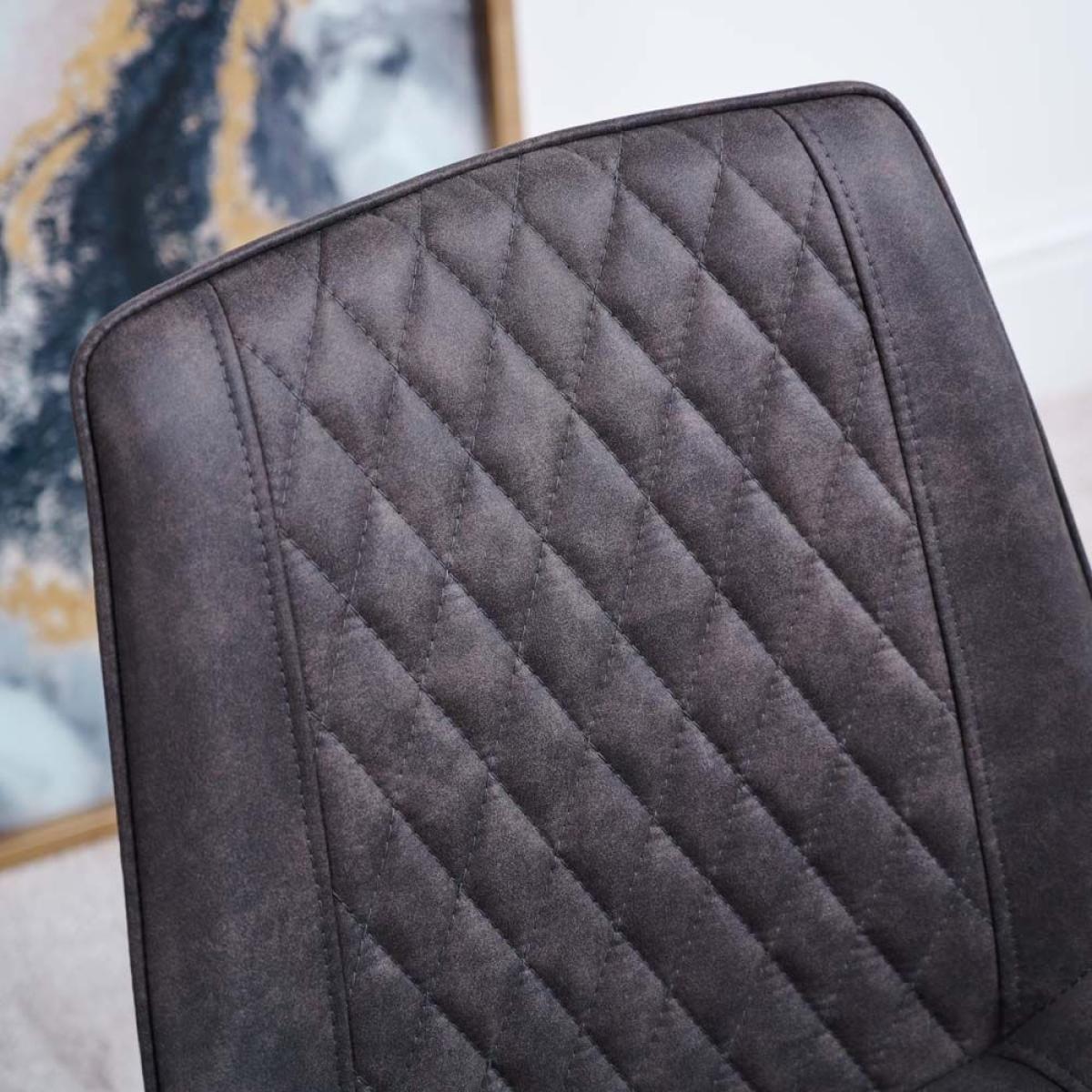 Finnick Chair Dark Grey Set of 2 – image 4