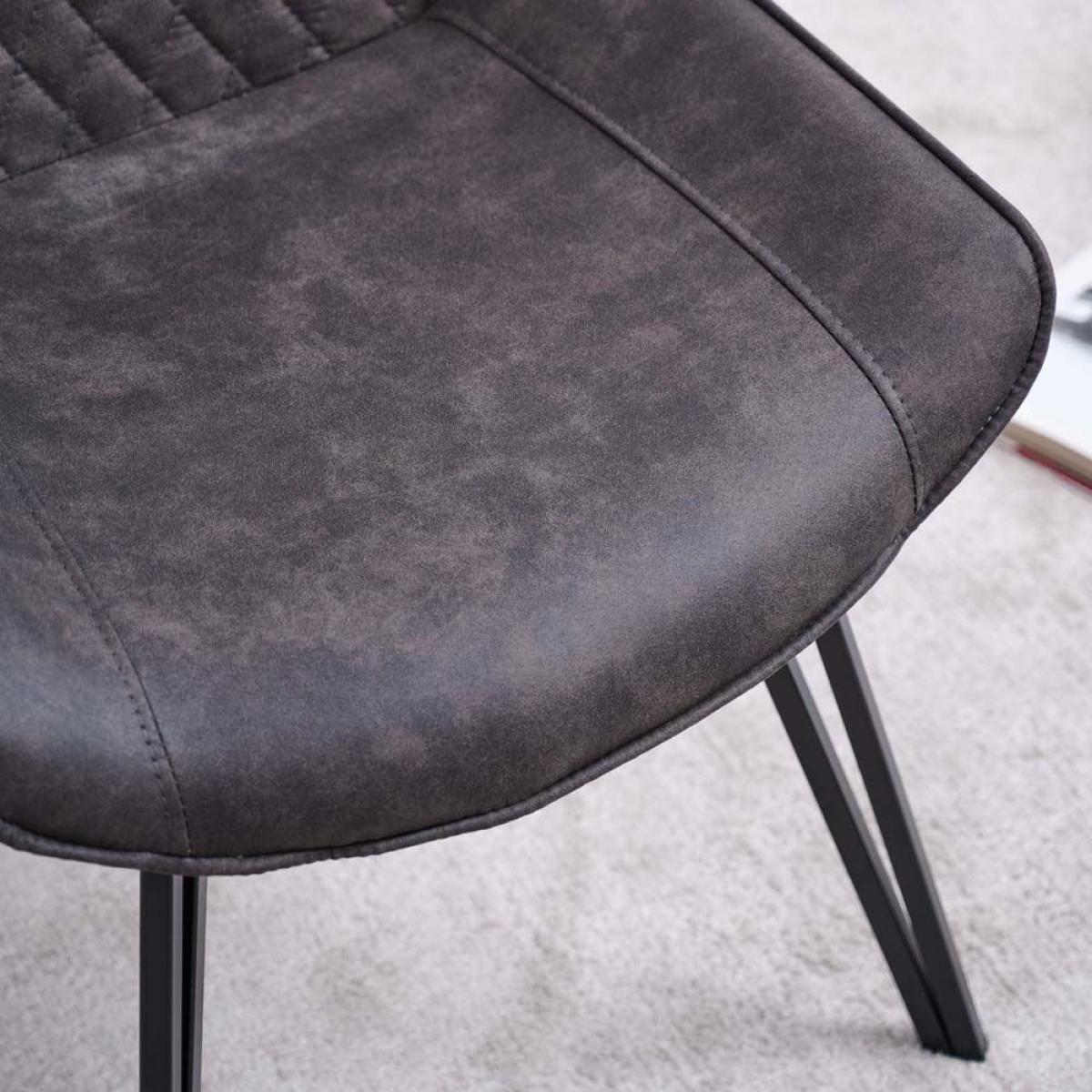 Finnick Chair Dark Grey Set of 2 – image 6