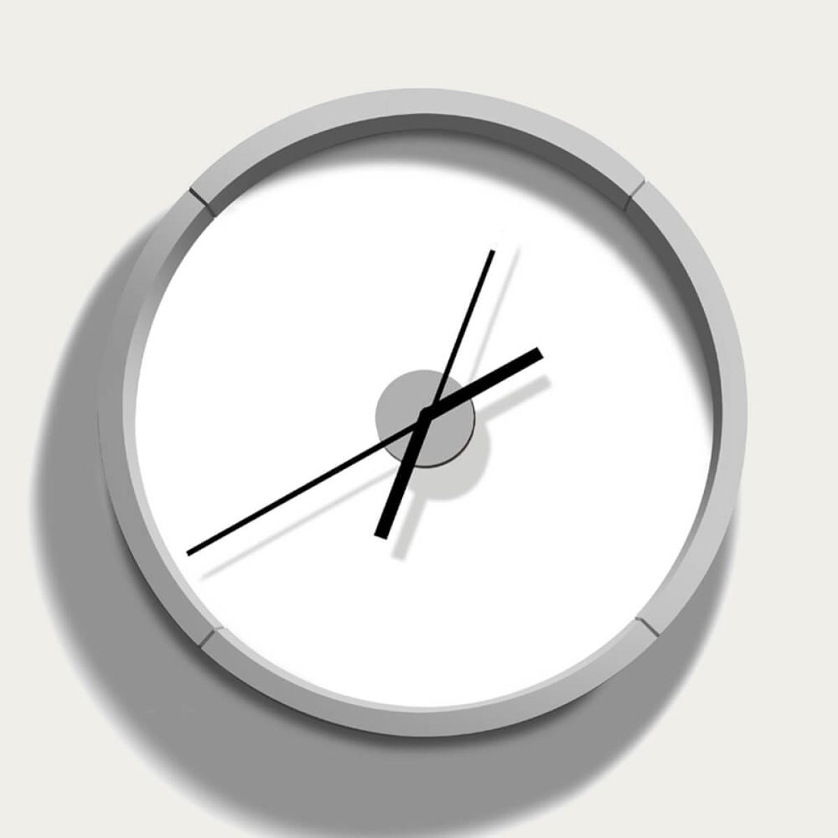 Silver/Black Glamour Wall Clock – image 3