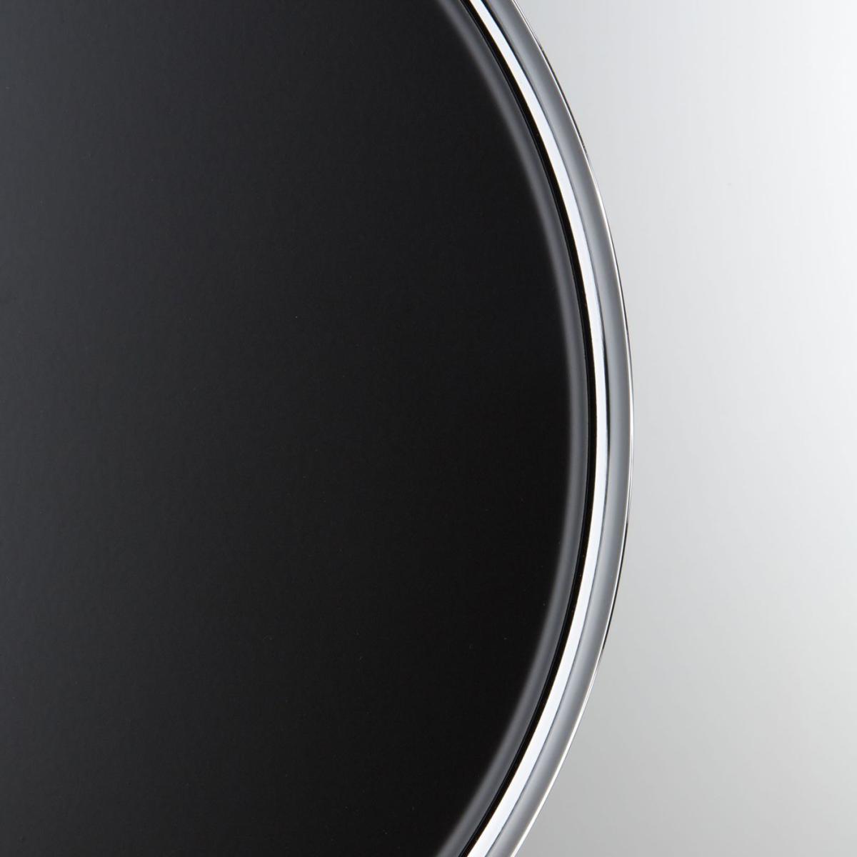 Chrome/Black Thin Wall Clock – image 5