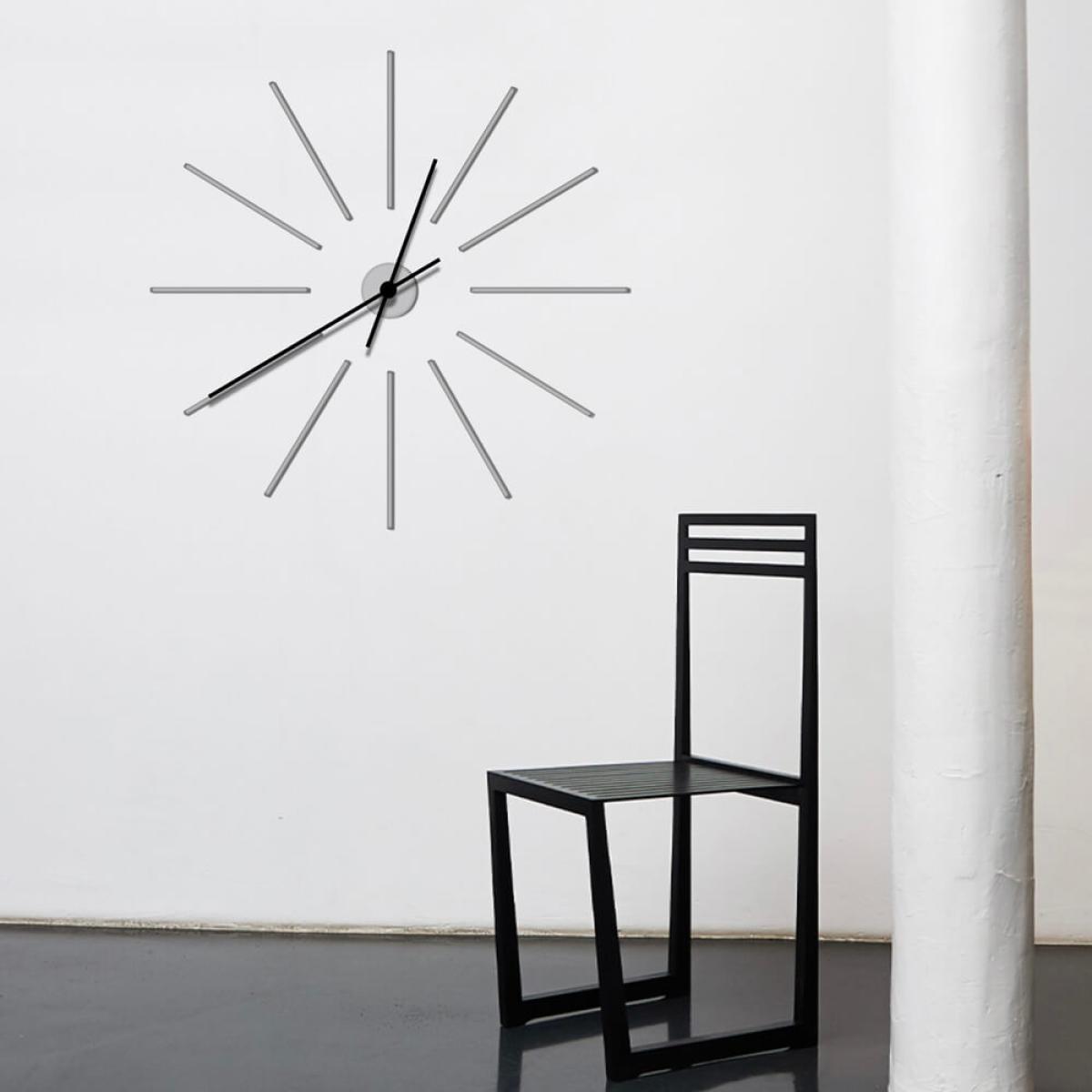 Silver Gladiator Cool Wall Clock – image 1