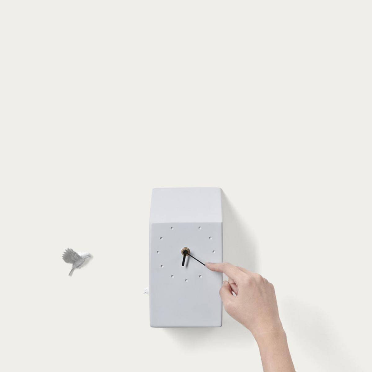 Grey Cuckoo Home Clock – image 3