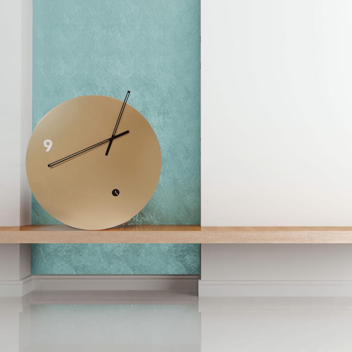 Beech Wood Finished Slice Table Clock – image 2