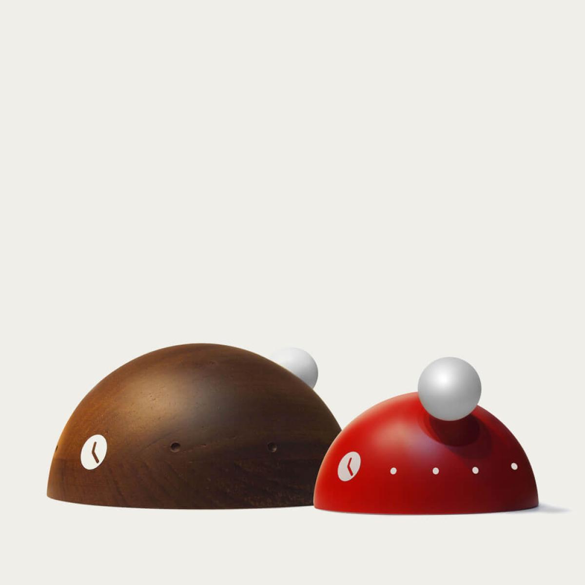 Garnet Lacquered Finished Dome Table Clock – image 2