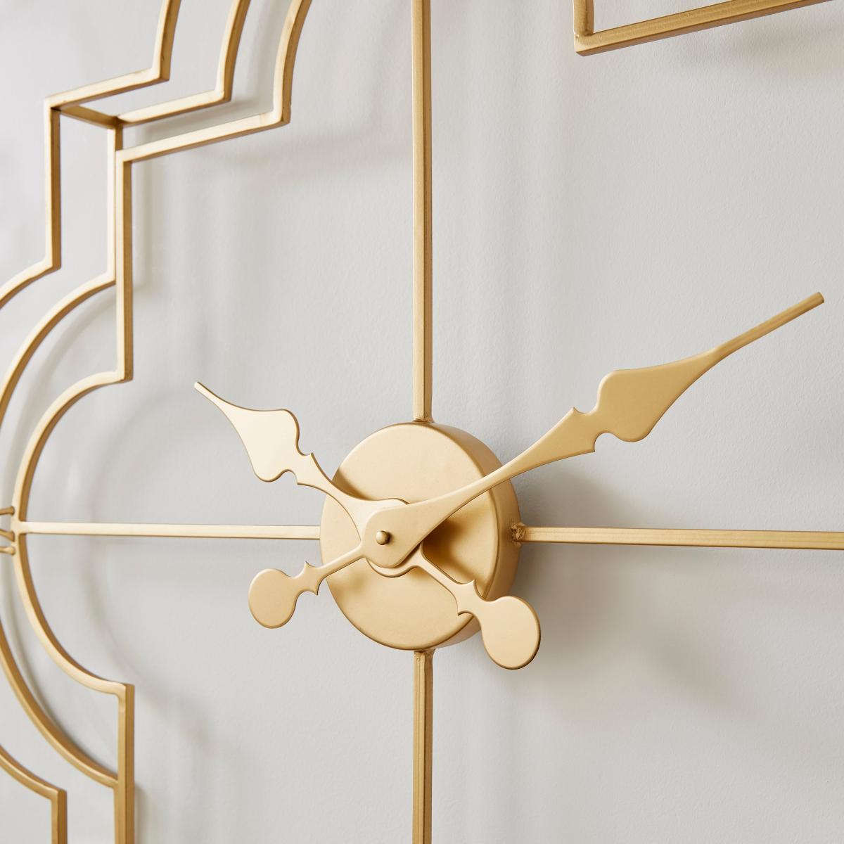 Timeless Skeleton Wall Clock 70cm Gold – image 2